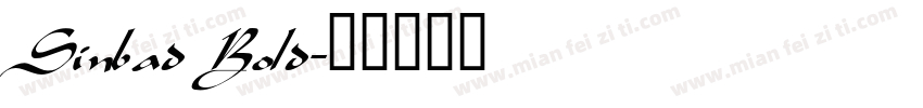 Sinbad Bold字体转换